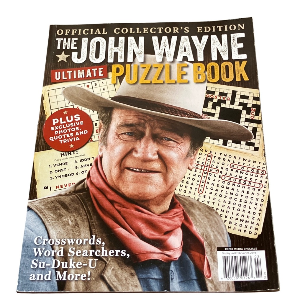 The John Wayne Ultimate Puzzle Book Official Collectors Edition